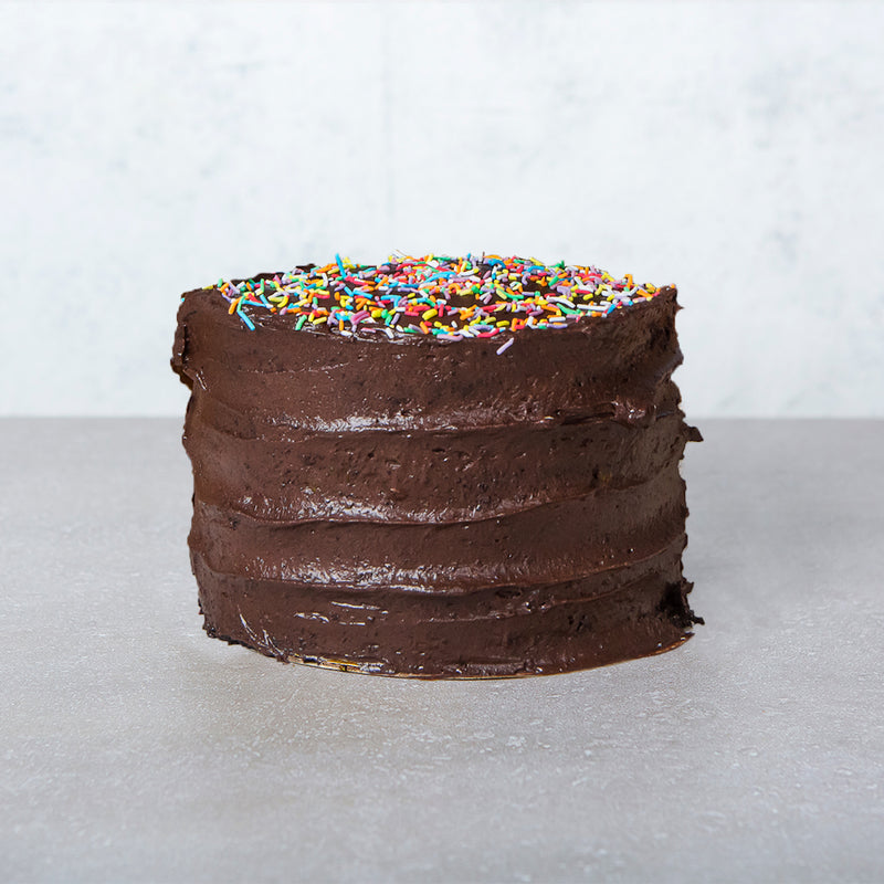 Chocolate sprinkle cake