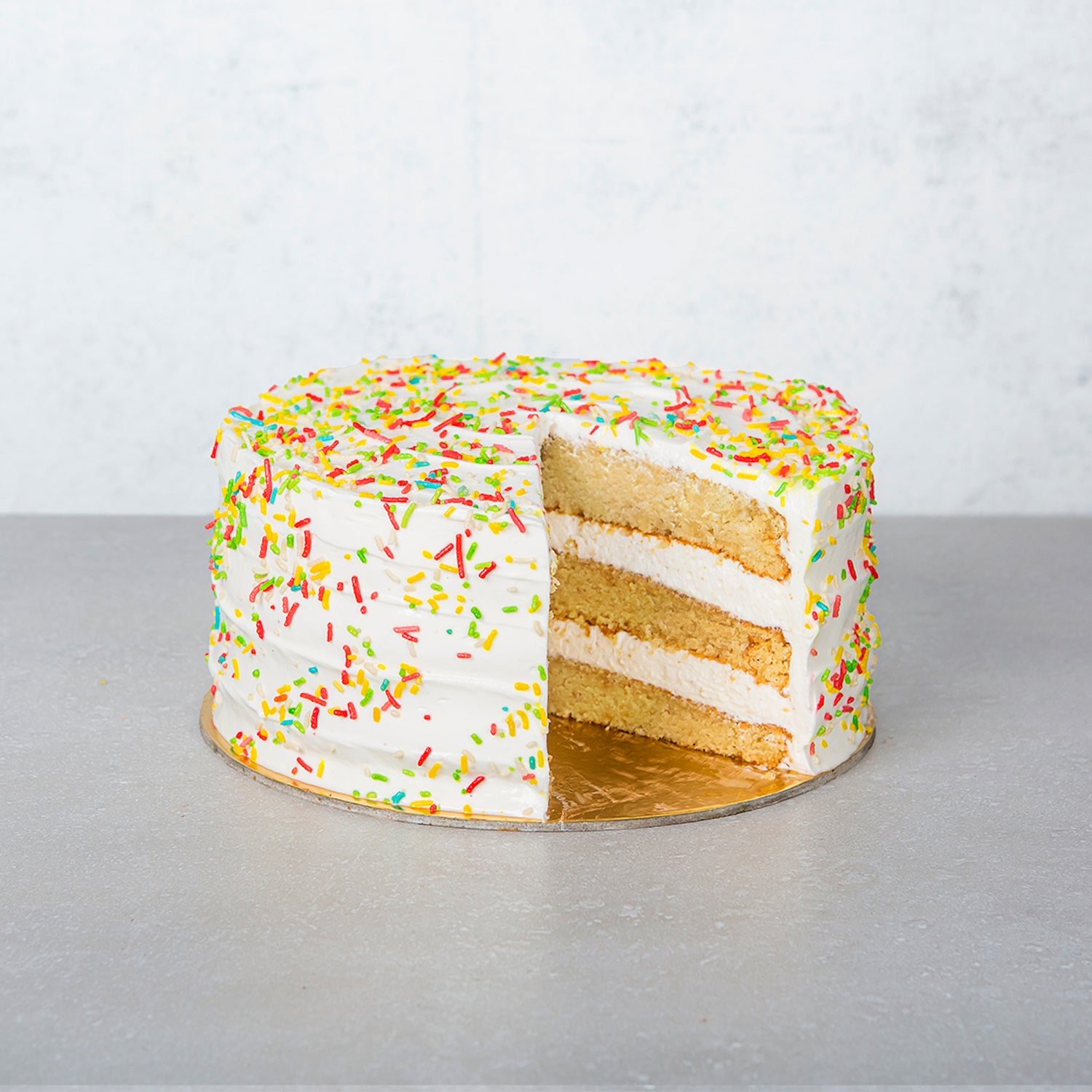 Vanilla sprinkle cake