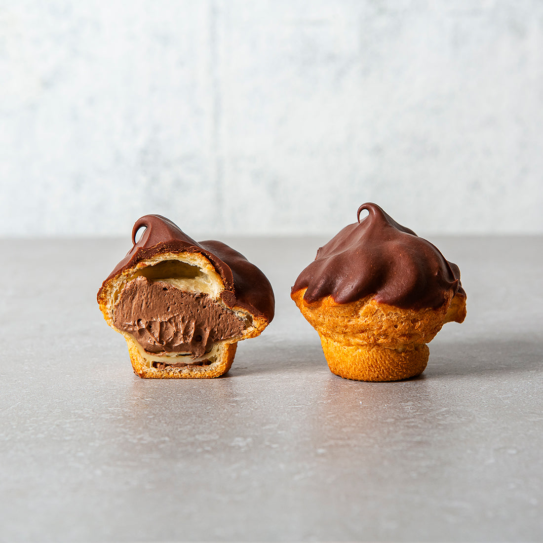 Chocolate cream puff