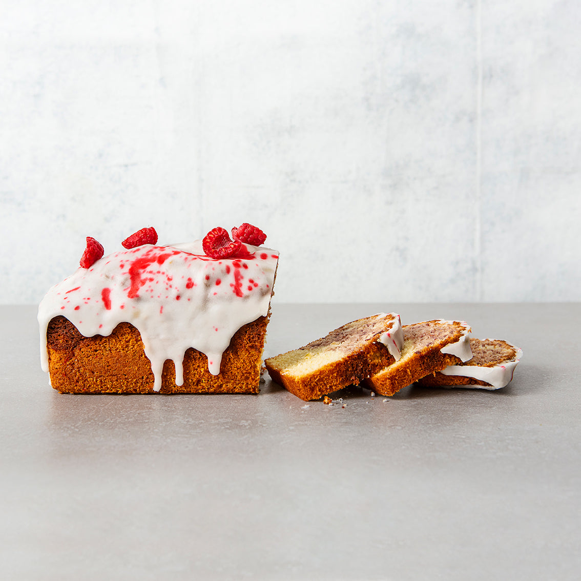 Lemon raspberry loaf cake