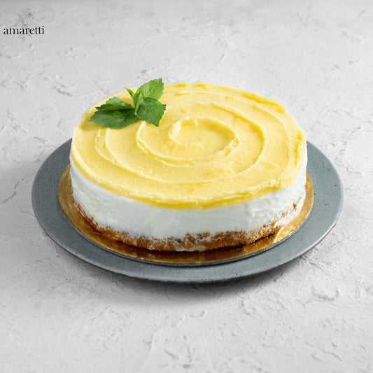 Lemon Basil gelato cake