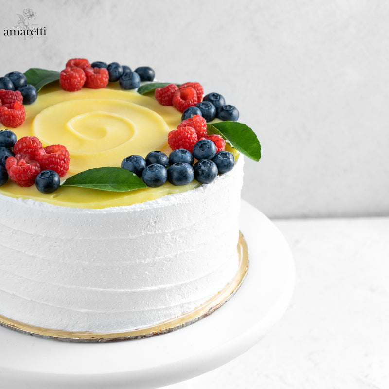 Lemon berry cake