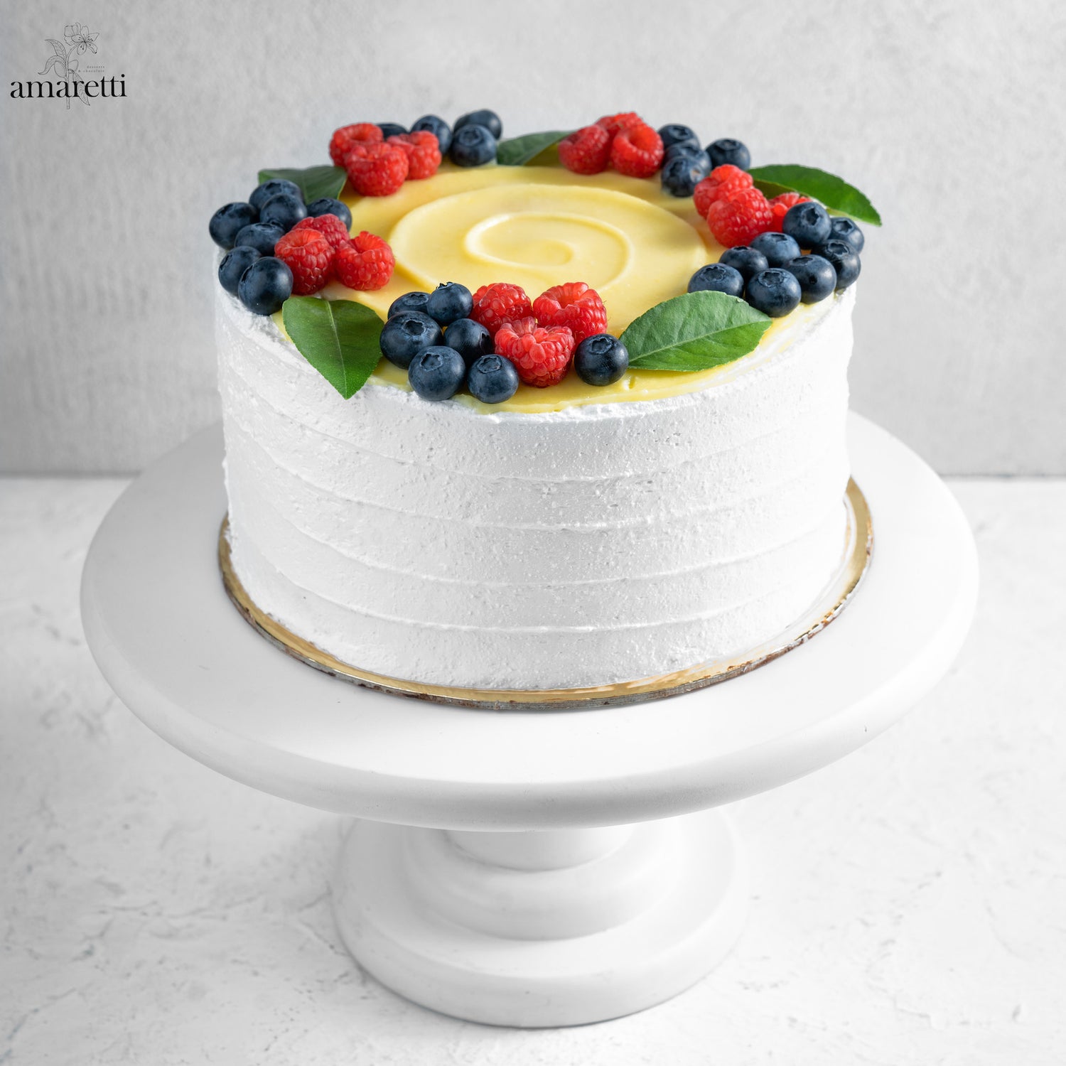 Lemon berry cake